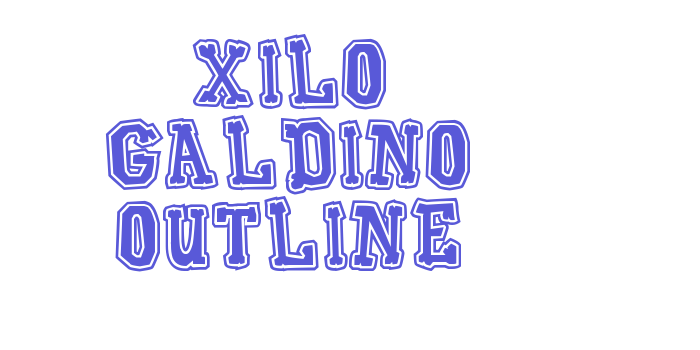 Xilo Galdino Outline Font Download