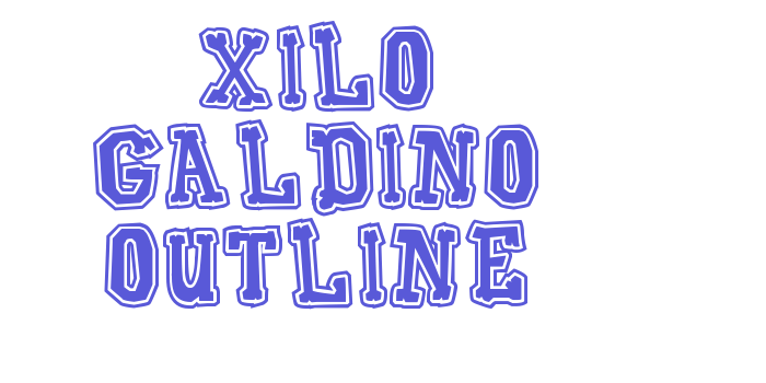 Xilo Galdino Outline Font