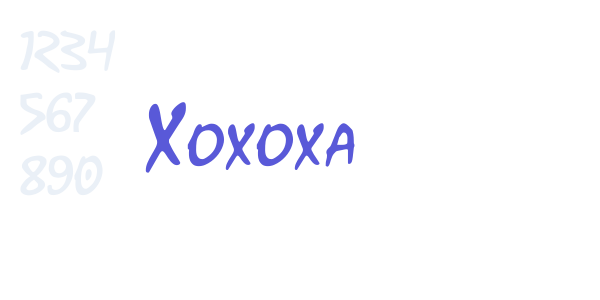 Xoxoxa font