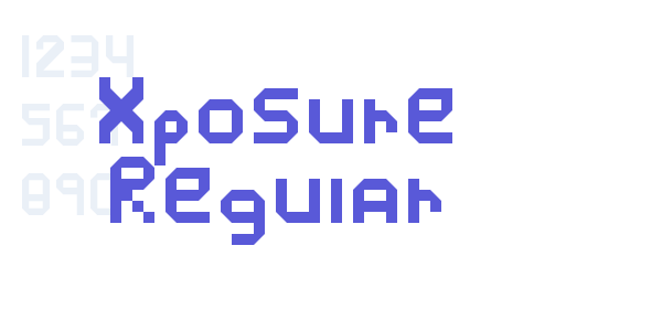 Xposure Regular font free