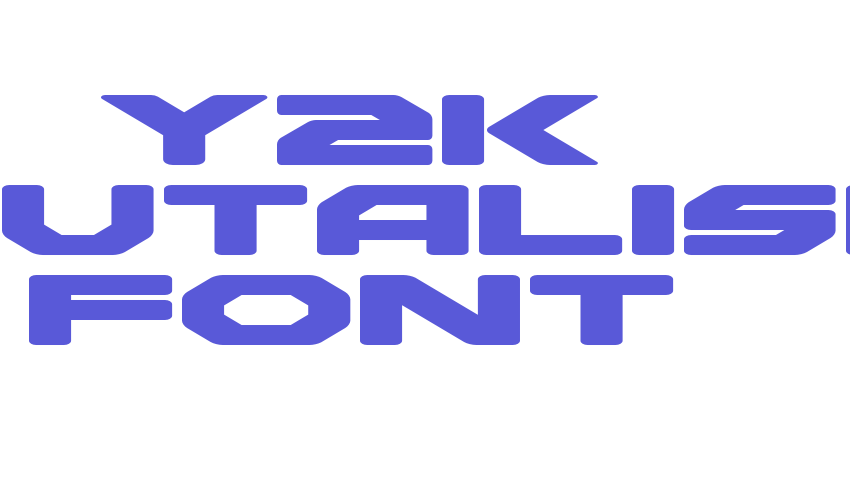 Y2K Brutalism Font Font Download