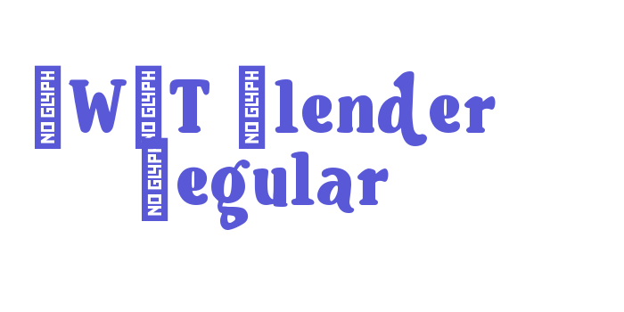 YWFT Blender Regular Font Download