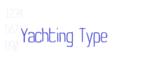 Yachting Type font free