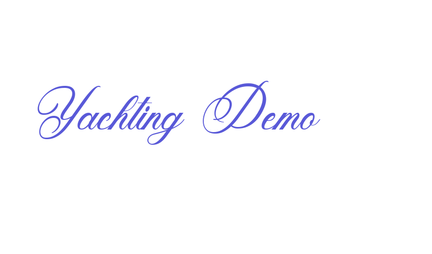 Yachting Demo Font Download