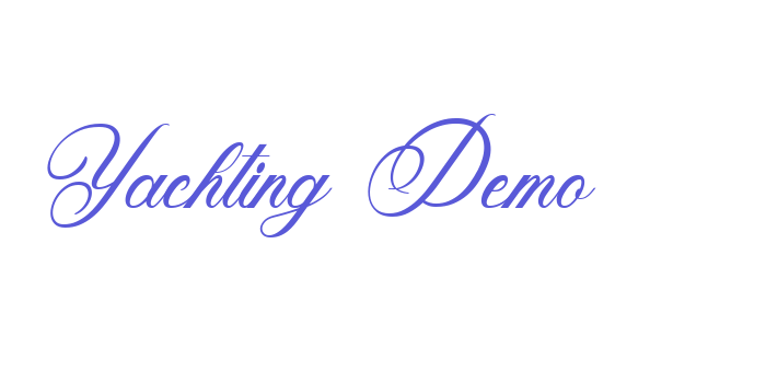 Yachting Demo Font Download