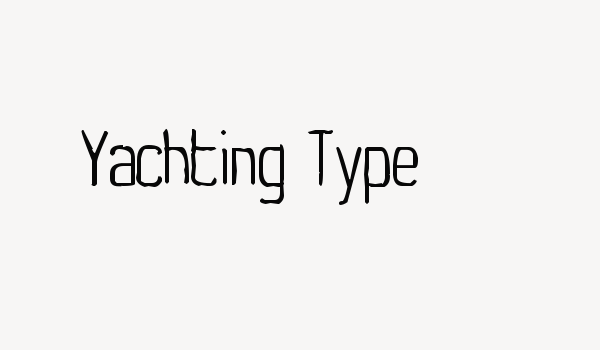 Yachting Type Font