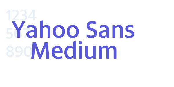 Yahoo Sans Medium font free