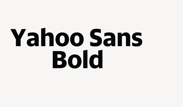 Yahoo Sans Bold Font