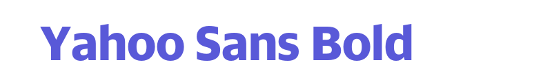 Yahoo Sans Bold