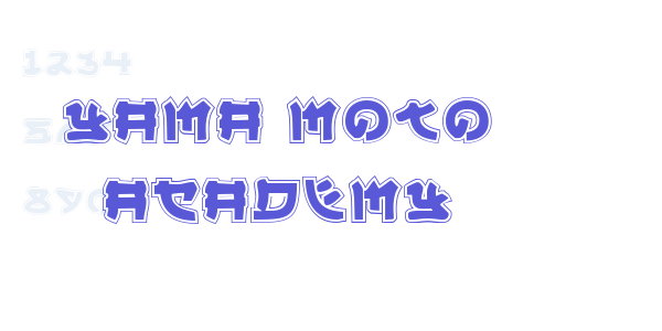 Yama Moto Academy font free