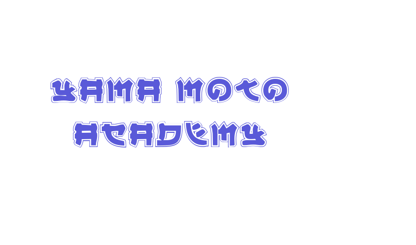 Yama Moto Academy Font Download