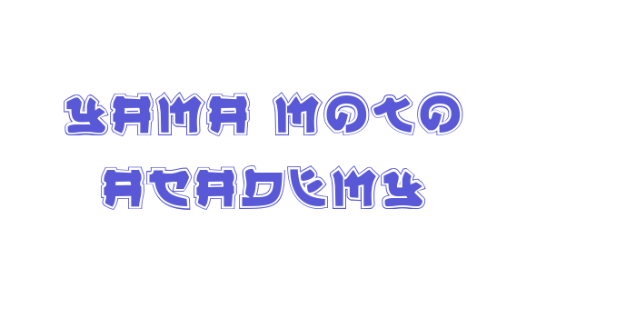 Yama Moto Academy Font Download