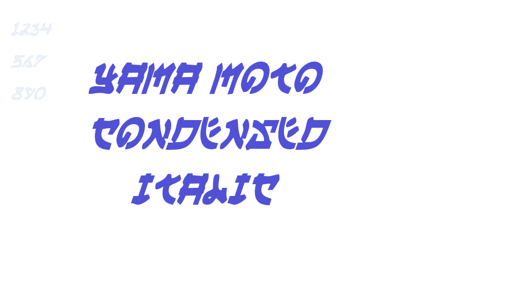 Yama Moto Condensed Italic-font-download