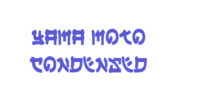 Yama Moto Condensed Font