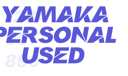 Yamaka Personal Used Font Download