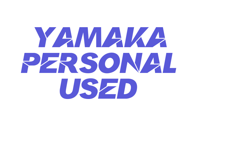 Yamaka Personal Used Font Download