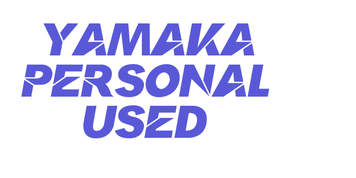 Yamaka Personal Used Font Download