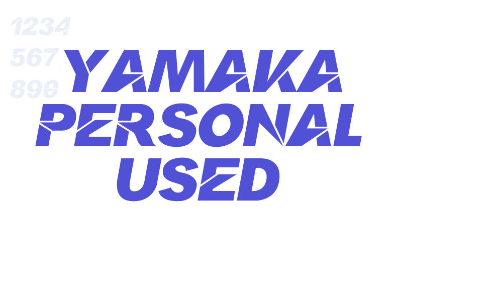 Yamaka Personal Used-font-download