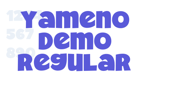 Yameno Demo Regular font free