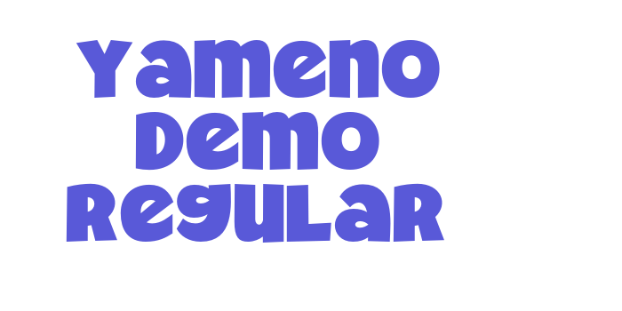 Yameno Demo Regular Font Download