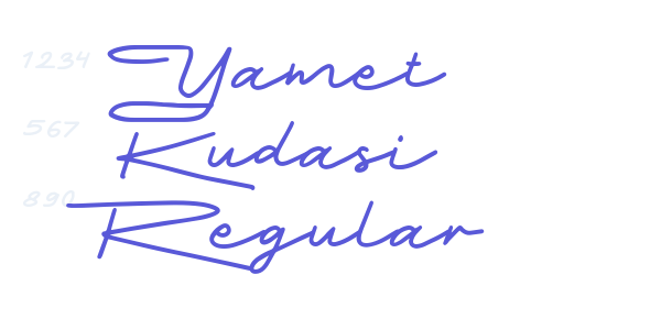 Yamet Kudasi Regular font free