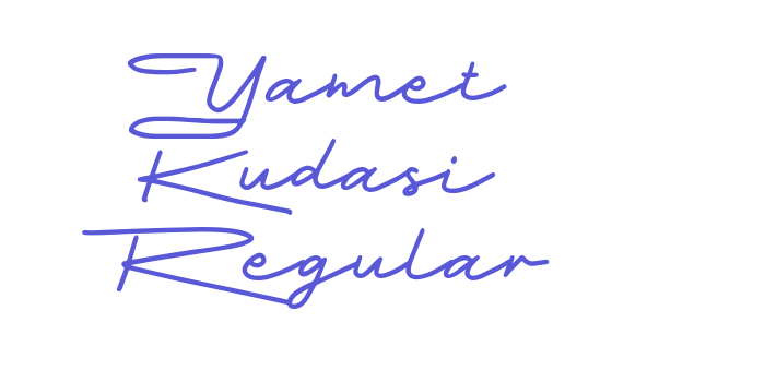 Yamet Kudasi Regular Font Download