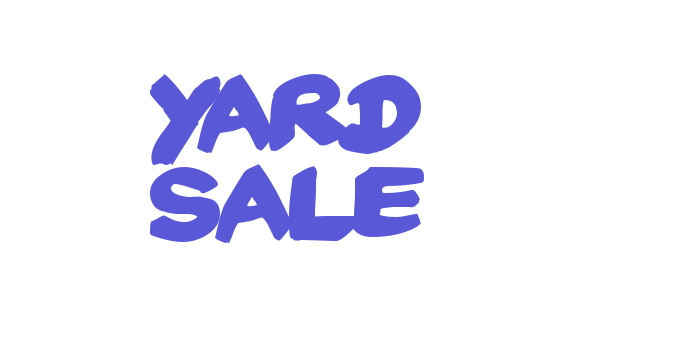 Yard Sale Font