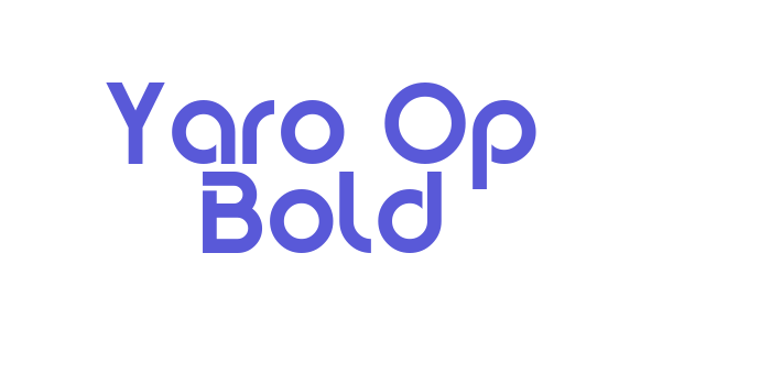 Yaro Op Bold Font Download