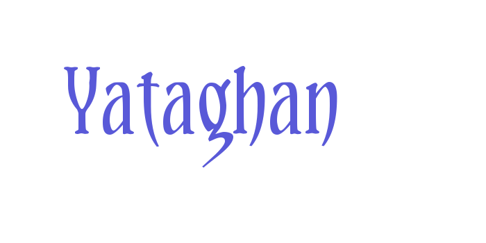 Yataghan Font