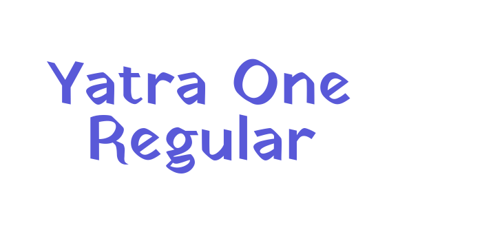 Yatra One Regular Font Download