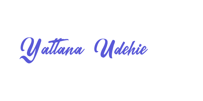 Yattana Udehie Font