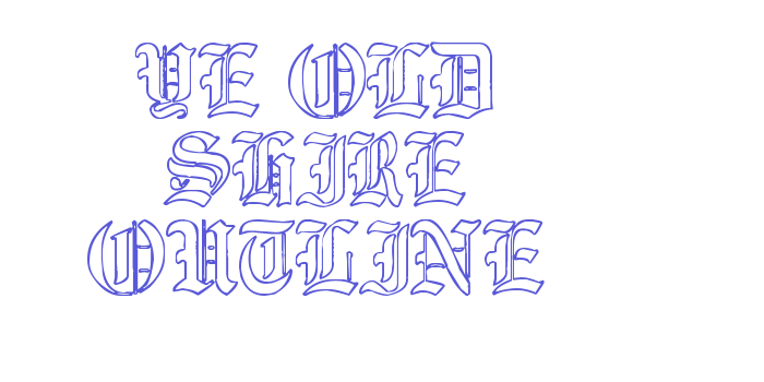 Ye Old Shire Outline Font Download