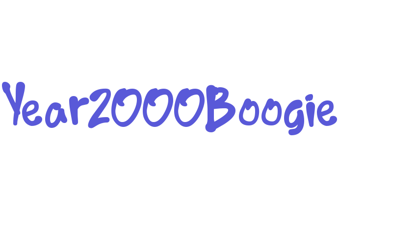 Year2000Boogie Font Download