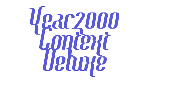 Year2000 Context Deluxe Font Download