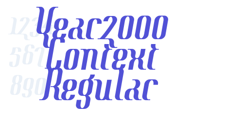 Year2000 Context Regular-font-download