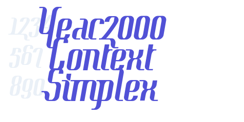 Year2000 Context Simplex-font-download