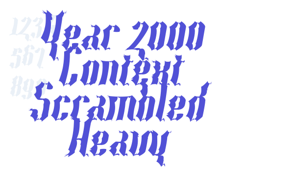 Year 2000 Context Scrambled Heavy