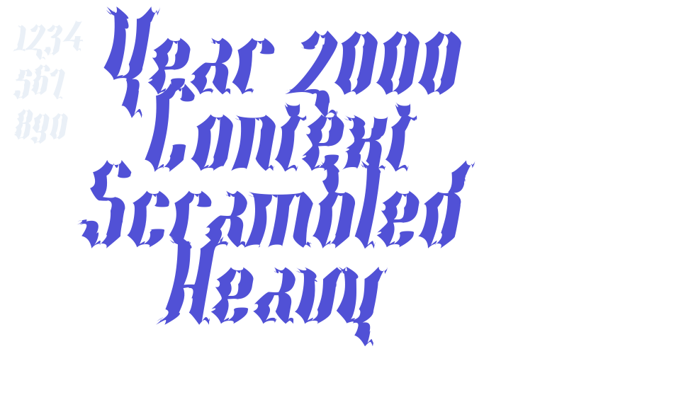 Year 2000 Context Scrambled Heavy-font-download