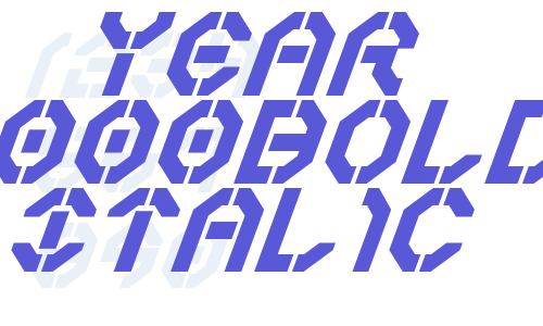 Year 3000Bold Italic Font Download