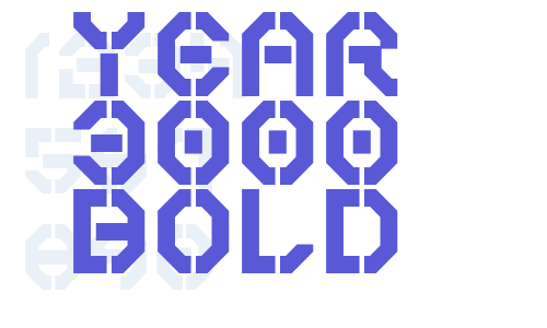 Year 3000 Bold Font Download