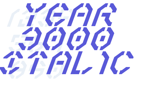 Year 3000 Italic Font Download