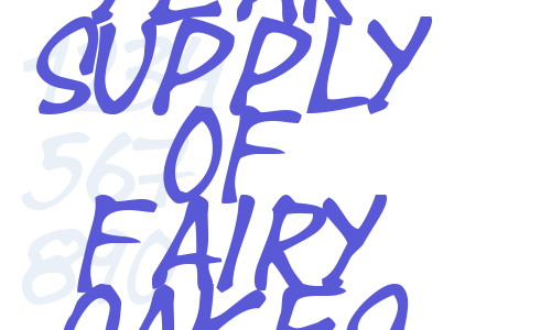 Year supply of fairy cakes Font Download