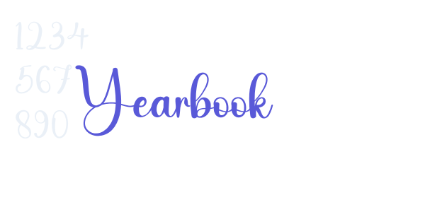 Yearbook font free