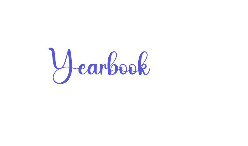 Yearbook Font