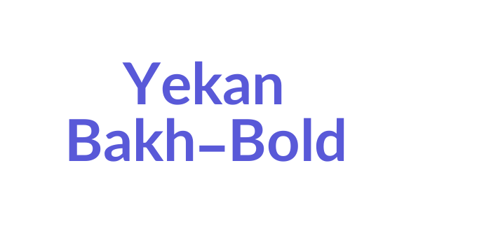 Yekan Bakh-Bold Font Download