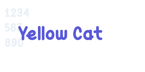 Yellow Cat font free