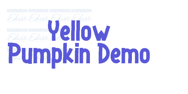 Yellow Pumpkin Demo font free