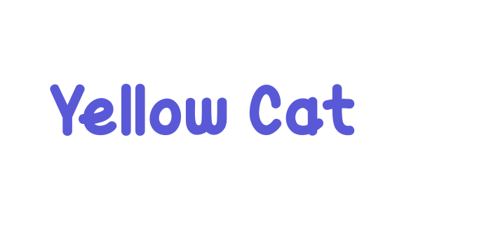 Yellow Cat Font