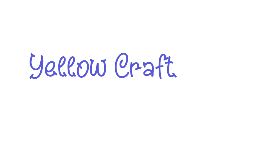 Yellow Craft Font