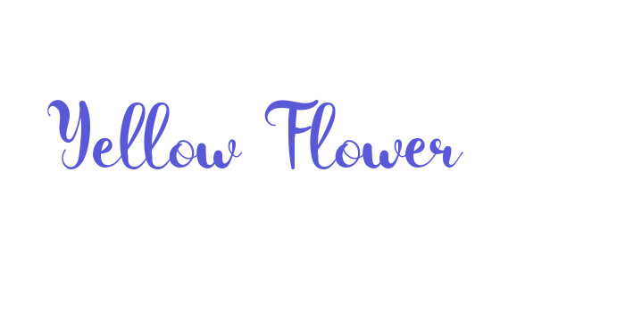 Yellow Flower Font Download